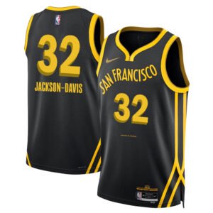 Regata NBA Golden State Warriors City Edition Swingman Trayce Jackson-Davis 32 - Preta