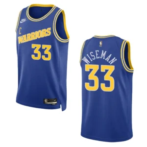 Regata NBA Golden State Warriors Classic Edition James Wiseman 33 - Azul