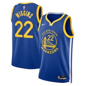 Regata NBA Golden State Warriors Icon Edition Swingman Andrew Wiggins 22 - Azul