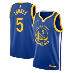 Regata NBA Golden State Warriors Icon Edition Swingman Kevon Looney 5 - Azul