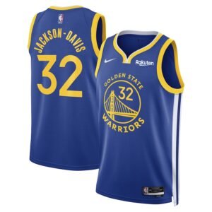 Regata NBA Golden State Warriors Icon Edition Swingman Trayce Jackson-Davis 32 - Azul