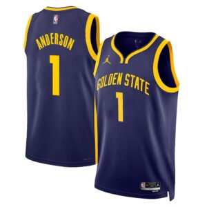 Regata NBA Golden State Warriors Statement Edition Kyle Anderson 1 - Azul