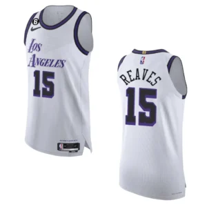 Regata NBA Los Angeles Lakers Authentic City Edition 2022/23 Austin Reaves 15 - Branca