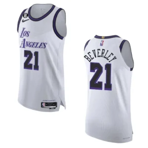 Regata NBA Los Angeles Lakers Authentic City Edition 2022/23 Patrick Beverley 21 - Branca