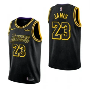 Regata NBA Los Angeles Lakers Black Mamba Edition Jersey LeBron James 23