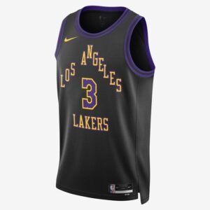 Regata NBA Los Angeles Lakers City Edition Swingman Jersey 23/24 Anthony Davis 3 - Preta