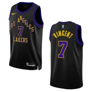 Regata NBA Los Angeles Lakers City Edition Swingman Jersey 23/24 Gabe Vincent 7 - Preta