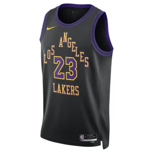Regata NBA Los Angeles Lakers City Edition Swingman Jersey 23/24 LeBron James 23 - Preta