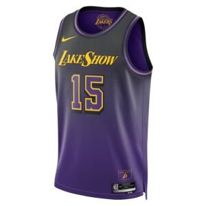 Regata NBA Los Angeles Lakers City Edition Swingman Jersey 24/25 Austin Reaves 15 - Roxa