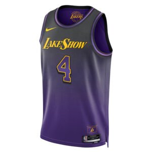 Regata NBA Los Angeles Lakers City Edition Swingman Jersey 24/25 Dalton Knecht 4 - Roxa
