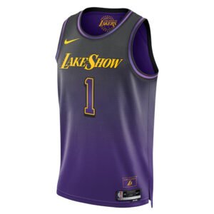 Regata NBA Los Angeles Lakers City Edition Swingman Jersey 24/25 D'Angelo Russell 1 - Roxa