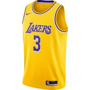 Regata NBA Los Angeles Lakers Icon Edition Jersey 2021 Anthony Davis 3 - Amarela