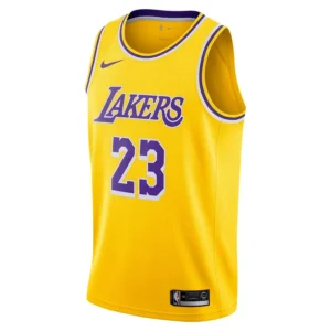Regata NBA Los Angeles Lakers Icon Edition Jersey LeBron James 23 - Amarela