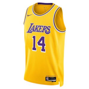 Regata NBA Los Angeles Lakers Ícon Edition Swingman Colin Castleton 14 - Amarela