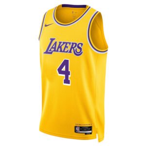 Regata NBA Los Angeles Lakers Ícon Edition Swingman Dalton Knecht 4 - Amarela
