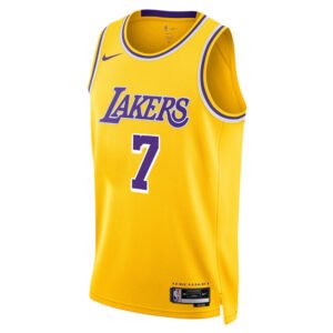 Regata NBA Los Angeles Lakers Ícon Edition Swingman Gabe Vincent 7 - Amarela