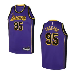 Regata NBA Los Angeles Lakers Jordan 2022-23 Statement Edition Juan Toscano-Anderson 95 – Roxa