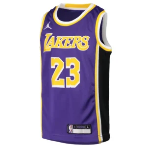 Regata NBA Los Angeles Lakers Jordan Statement Edition 2021 LeBron James 23 - Roxa
