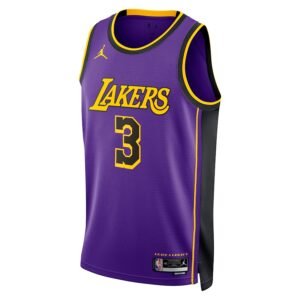 Regata NBA Los Angeles Lakers Jordan Statement Edition Swingman Jersey Anthony Davis 3 – Roxa