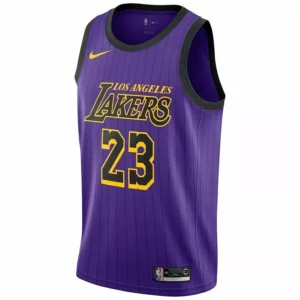 Regata NBA Los Angeles Lakers Jordan Swingman Jerseys City Edition 19/20 LeBron James 23 - Roxa