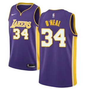 Regata NBA Los Angeles Lakers Mitchell & Ness Hardwood Classics Swingman O'Neal 34 - Roxa