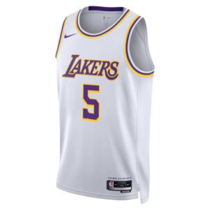 Regata NBA Los Angeles Lakers Association Edition Swingman Cam Reddish 5 - Branca