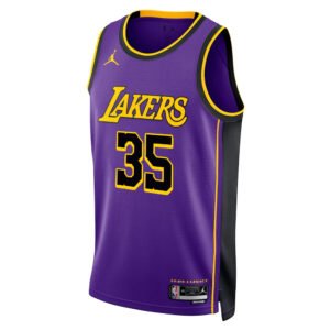 Regata NBA Los Angeles Lakers Statement Edition Swingman Christian Wood 35 - Roxa