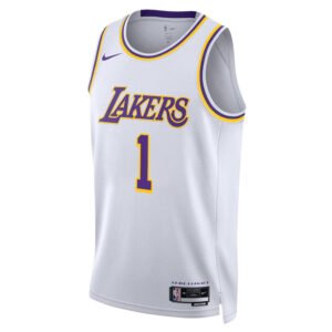 Regata NBA Los Angeles Lakers Association Edition Swingman D'Angelo Russell 1 - Branca