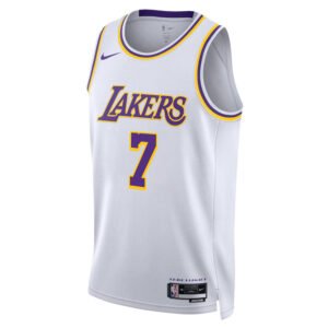 Regata NBA Los Angeles Lakers Association Edition Swingman Gabe Vincent 7 - Branca
