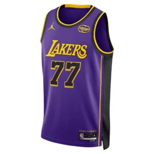 Regata NBA Los Angeles Lakers Statement Edition Swingman Luka Doncic 77- Roxa