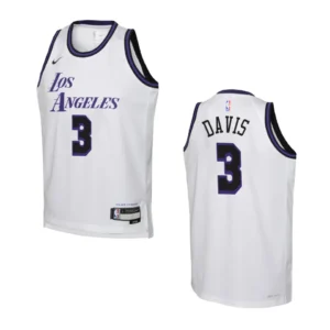 Regata NBA Los Angeles Lakers Swingman - City Edition 2022/23 Anthony Davis 3 - Branca