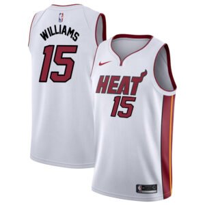 Regata NBA Miami Heat Association Edition Swingman Aondes Williams 15 - Branca