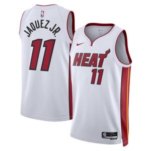 Regata NBA Miami Heat Association Edition Swingman Jaime Jaquez Jr. 11 - Branca