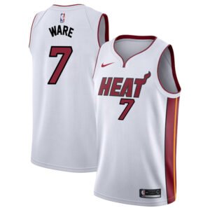 Regata NBA Miami Heat Association Edition Swingman Kel'el Ware 7 - Branca