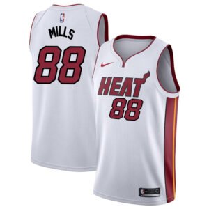 Regata NBA Miami Heat Association Edition Swingman Patty Mills 88 - Branca