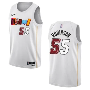 Regata NBA Miami Heat City Edition Swingman 2022/23 Duncan Robinson 55 - Branca
