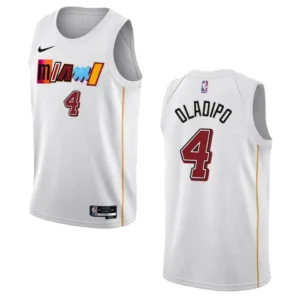Regata NBA Miami Heat City Edition Swingman 2022/23 Victor Oladipo 4 - Branca