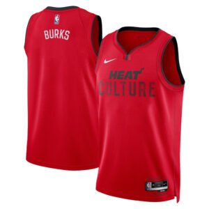 Regata NBA Miami Heat City Edition Swingman Alec Burks - Vermelha