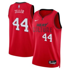 Regata NBA Miami Heat City Edition Swingman Cody Zeller 44 - Vermelha