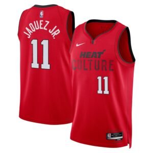 Regata NBA Miami Heat City Edition Swingman Jaime Jaquez Jr. 11 - Vermelha