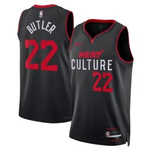 Regata NBA Miami Heat City Edition Swingman Jimmy Butler 22 - Preta