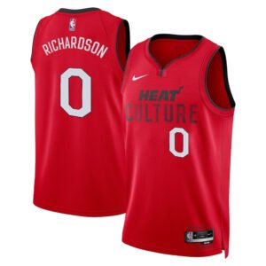 Regata NBA Miami Heat City Edition Swingman Josh Richardson 0 - Vermelha