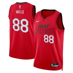 Regata NBA Miami Heat City Edition Swingman Patty Mills 88 - Vermelha