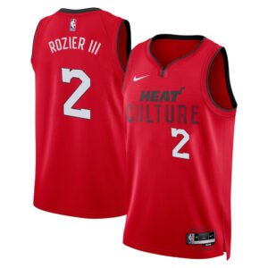 Regata NBA Miami Heat City Edition Swingman  Terry Rozier 2 - Vermelha