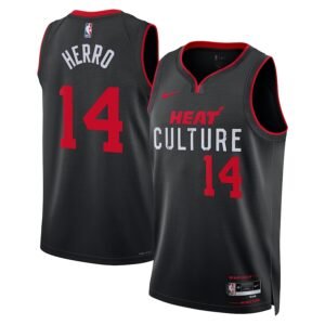 Regata NBA Miami Heat City Edition Swingman Tyler Herro 14 - Preta