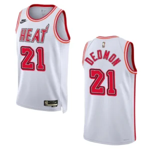 Regata NBA Miami Heat Classic Edition 35º Aniversário Swingman 2022/23 Dwayne Dedmon 21 - Branca
