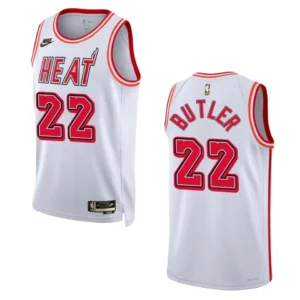 Regata NBA Miami Heat Classic Edition 35º Aniversário Swingman 2022/23 Jimmy Butler 22 - Branca