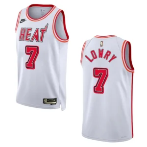 Regata NBA Miami Heat Classic Edition 35º Aniversário Swingman 2022/23 Kyle Lowry 7 - Branca