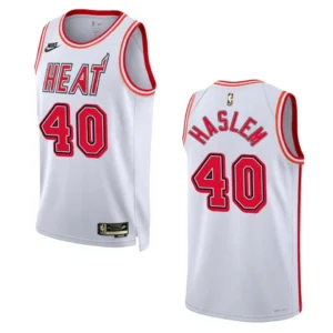 Regata NBA Miami Heat Classic Edition 35º Aniversário Swingman 2022/23 Udonis Haslem 40 - Branca