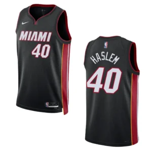 Regata NBA Miami Heat Ícon Edition Swingman 2022/23 Udonis Haslem 40 - Preta